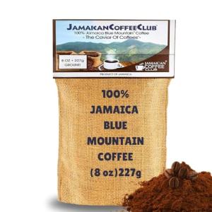 100% Jamaican Blue Mountain Ground Coffee – 8oz