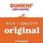 Dunkin' Donuts Original Iced Coffee, 13.7 fl oz