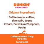 Dunkin' Donuts Original Iced Coffee, 13.7 fl oz