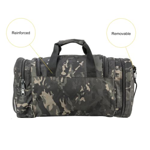 Waterproof Military Duffel Bag with Shoes Compartment
