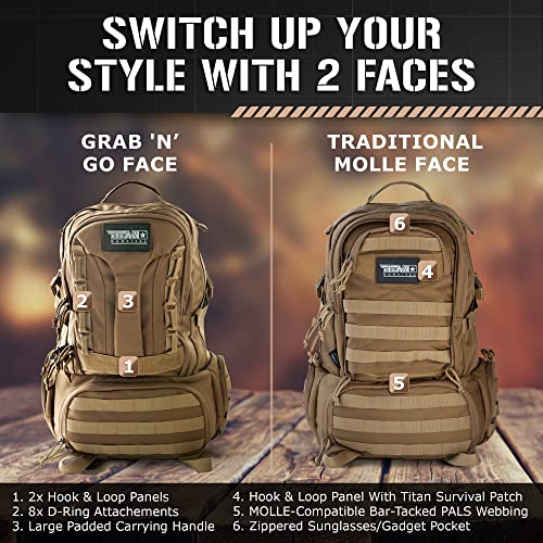 Waterproof 50L Tactical Backpack for Preppers
