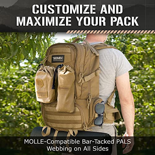 Waterproof 50L Tactical Backpack for Preppers