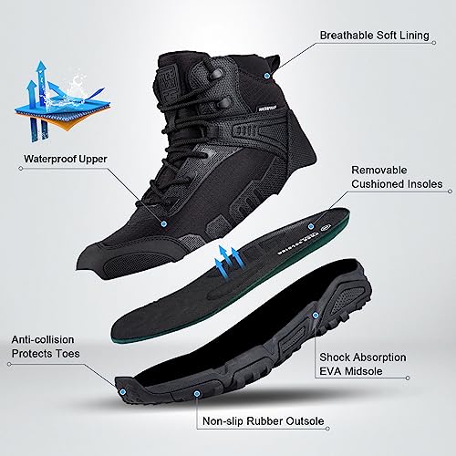 6" Waterproof Lightweight Men's Tactical Hiking Boots