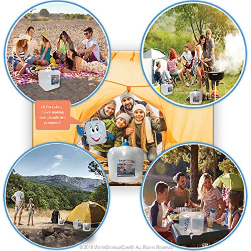 BPA-Free Collapsible Water Container with Spigot - 2 pack