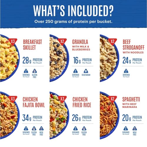 Mountain House Freeze Dried Food Bucket | 30 Servings