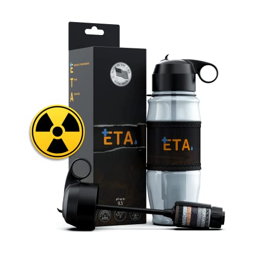 USA-Made ETA Water Filter Bottle for Travel & Prepping