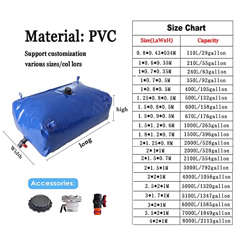Foldable Water Storage Bag for Preppers - 350L