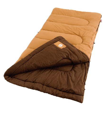 Coleman Dunnock Cold Weather Sleeping Bag: Brown, 6'4