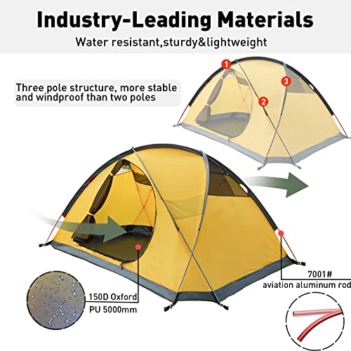 2 Person All Weather Waterproof Camping Tent
