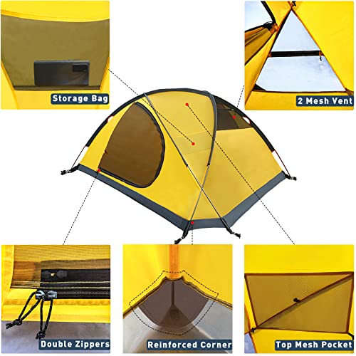 2 Person All Weather Waterproof Camping Tent