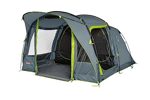 Coleman Tent Vail 4/6, Family Tent for 4/6 Persons, Large Camping Tent with 2/3 Extra-Large Sleeping compartments and Vestibule, Quick to Set up, Waterproof HH 4,000 mm