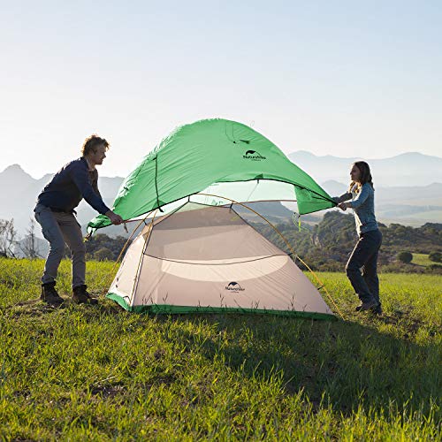 Naturehike Cloud-Up 2 Person Ultralight Backpacking Camping Tent with Footprint - Free Standing Waterproof 3 Season Tents