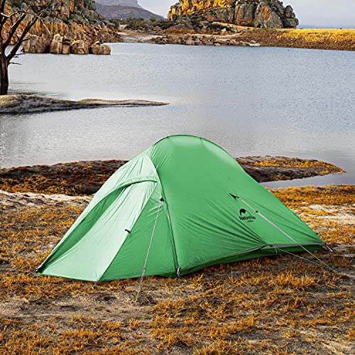 Naturehike Cloud-Up 2 Person Ultralight Backpacking Camping Tent with Footprint - Free Standing Waterproof 3 Season Tents