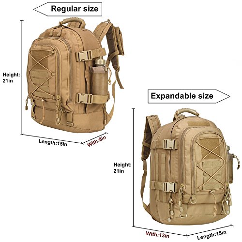 Tactical Hiking Bug Out Bag 40-64L Expandable Backpack