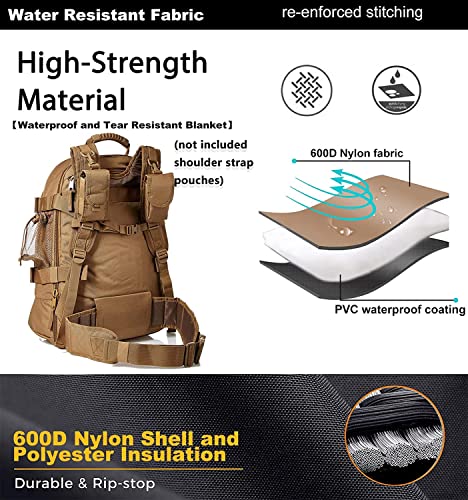 Tactical Hiking Bug Out Bag 40-64L Expandable Backpack