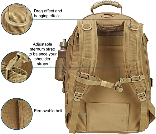 Tactical Hiking Bug Out Bag 40-64L Expandable Backpack
