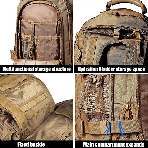 Tactical Hiking Bug Out Bag 40-64L Expandable Backpack