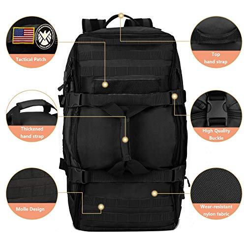 60L Tactical Camouflage Backpack for Hunting and Camping