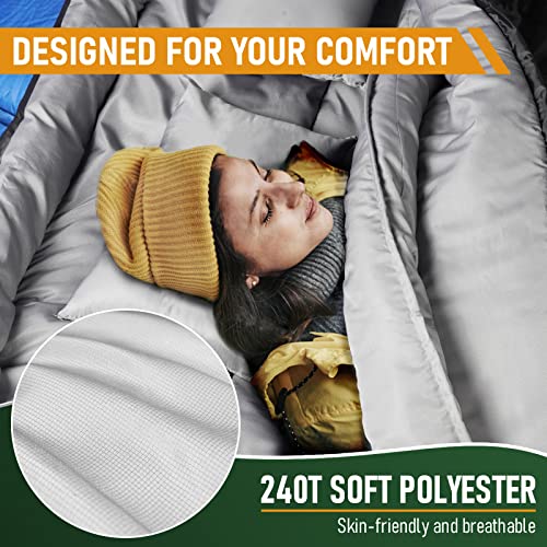Cozy Double Sleeping Bag for Camping & Cold Weather