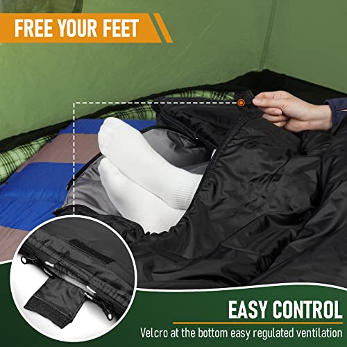 Cozy Double Sleeping Bag for Camping & Cold Weather
