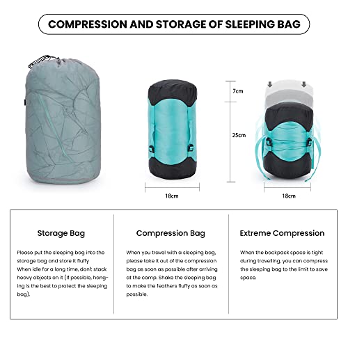 Ultralight Down Sleeping Bag: Comfortably Backpack and Travel