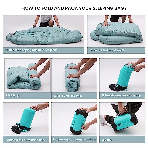 Ultralight Down Sleeping Bag: Comfortably Backpack and Travel