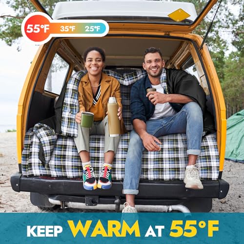 Canway Double Sleeping Bag for Camping - Waterproof, Lightweight