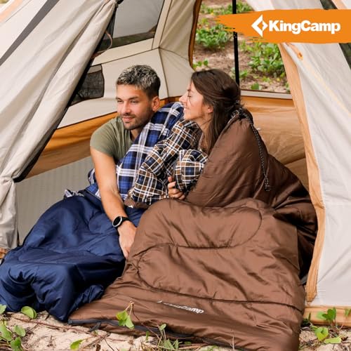 KingCamp Adult Flannel Sleeping Bag for Cold Weather