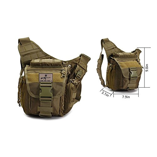 Military Tactical Messenger Bag with Patch - Multi-functional