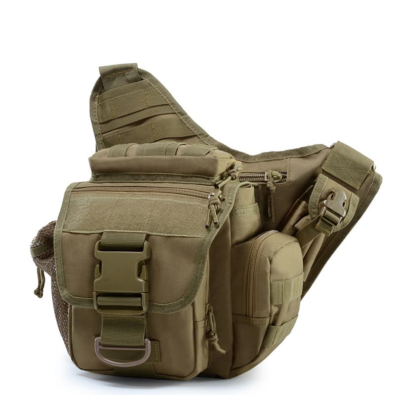 Military Tactical Messenger Bag with Patch - Multi-functional