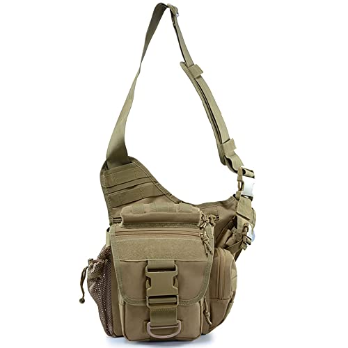 Military Tactical Messenger Bag with Patch - Multi-functional