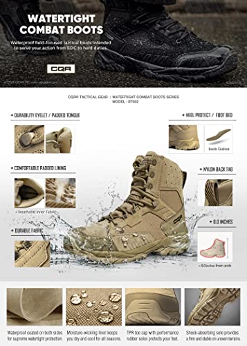 CQR Tactical Boots - Lightweight, Durable, Outdoor Work