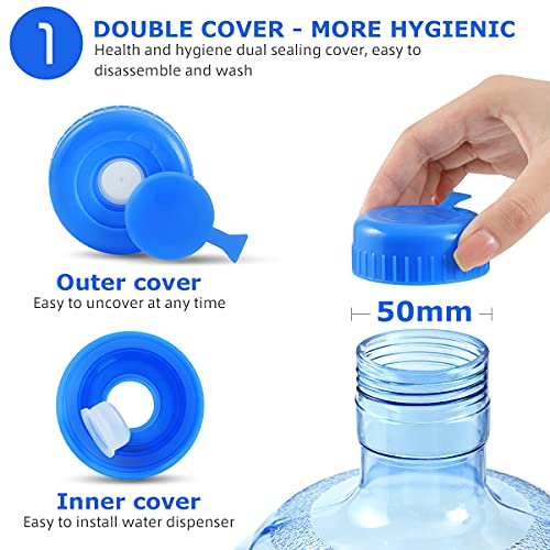 Large Motivational Water Jug for Camping and Sports