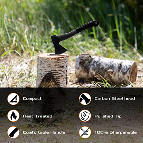 14" Outdoor Camp Hatchet with Anti-Slip Handle