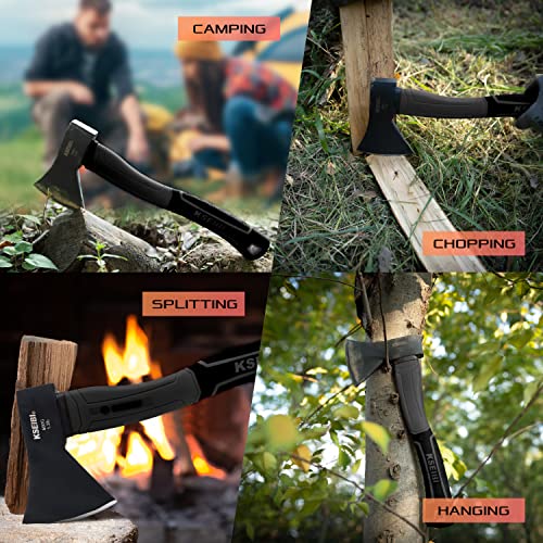 14" Outdoor Camp Hatchet with Anti-Slip Handle
