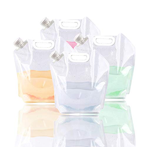 SUPANT 4 x 5L Collapsible BPA-Free Water Jug