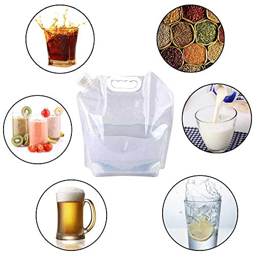SUPANT 4 x 5L Collapsible BPA-Free Water Jug