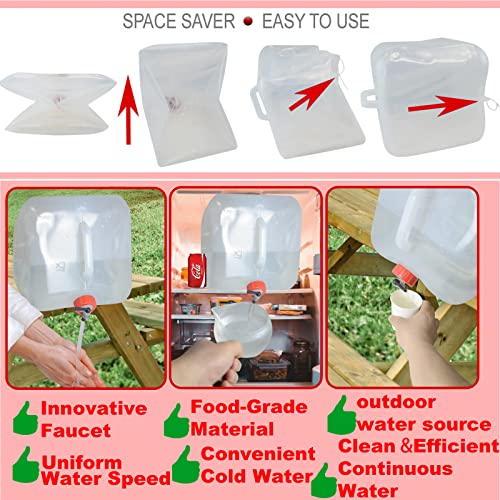 BPA-Free Water Storage Containers - 80gal/300L (15pcs)