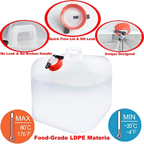 BPA-Free Water Storage Containers - 80gal/300L (15pcs)