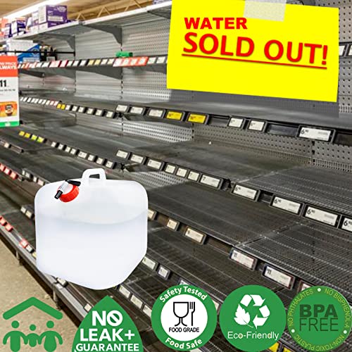 BPA-Free Water Storage Containers - 80gal/300L (15pcs)