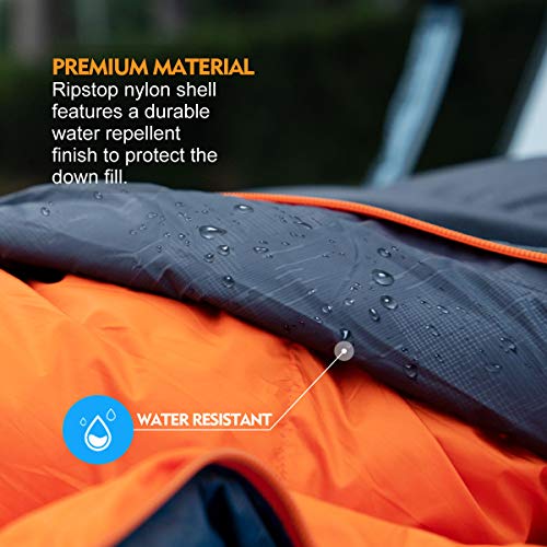 Hydrophobic Down Sleeping Bag: Lightweight & Compact