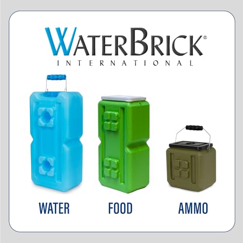 6-Pack of Stackable WaterBrick Containers | 3.5 Gallon