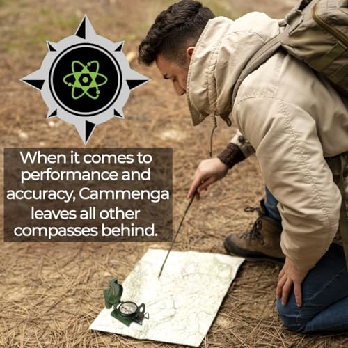 Military-Grade Phosphorescent Compass for Survival and Exploration