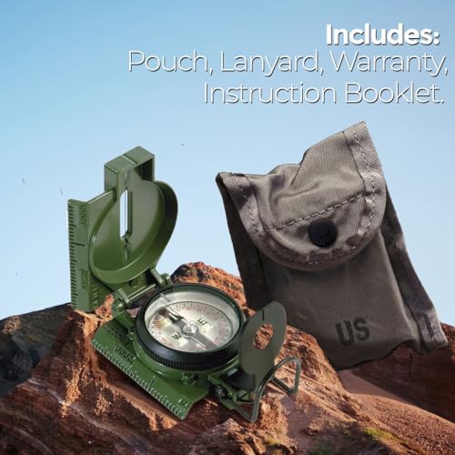 Military-Grade Phosphorescent Compass for Survival and Exploration