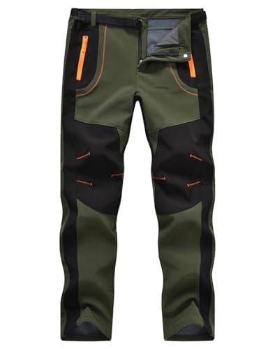 Waterproof Fleece Lined Pants for Outdoor Hiking