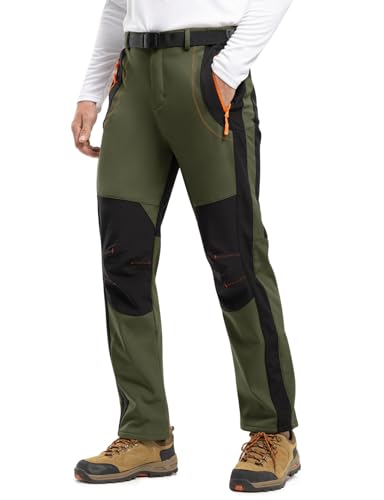 Waterproof Fleece Lined Pants for Outdoor Hiking