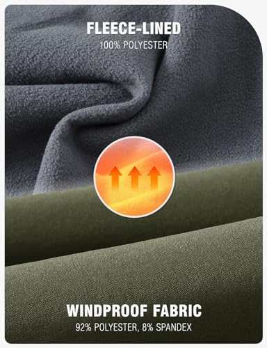 Waterproof Fleece Lined Pants for Outdoor Hiking