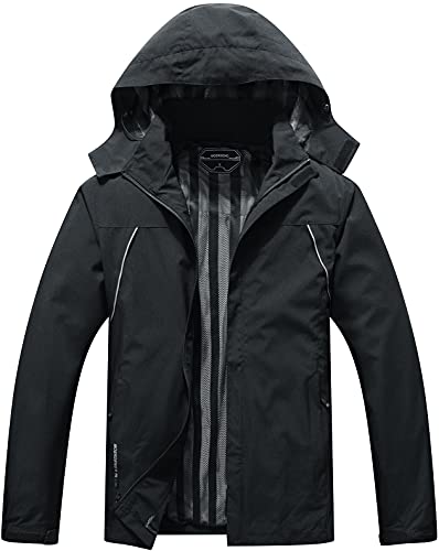Waterproof Men's Rain Jacket - Lightweight Outdoor Gear