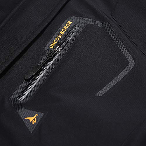 MOERDENG Men's Waterproof Ski Jacket Winter Hooded