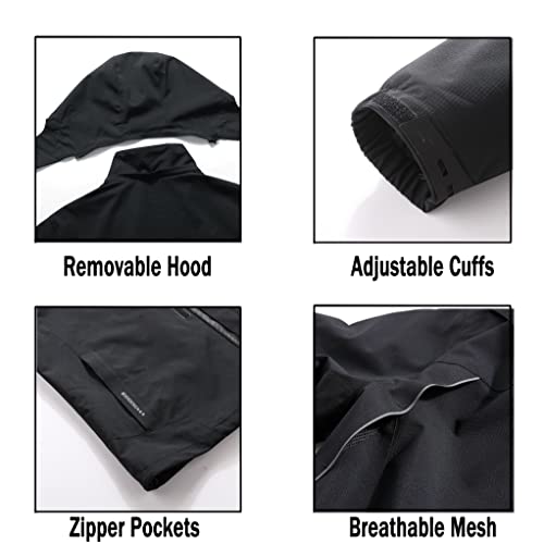 Waterproof Men's Rain Jacket - Lightweight Outdoor Gear